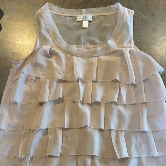 LOFT MP Sheer Tiered Tank - Picture 1 of 4